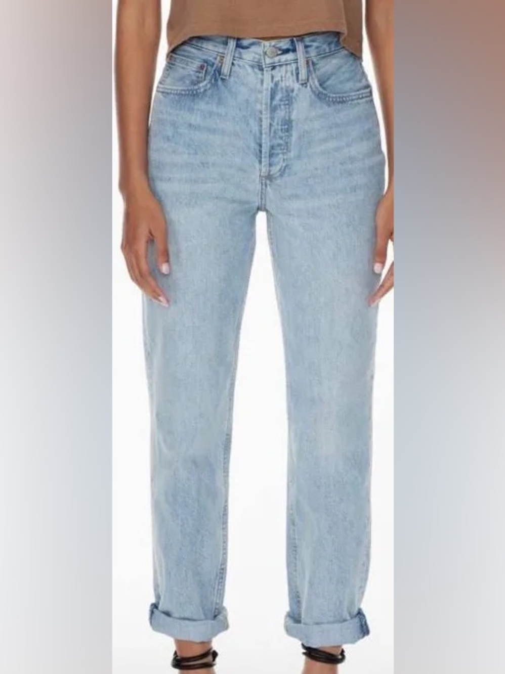 Denim Forum 90’s Light Blue High Loose Boyfriend Jeans